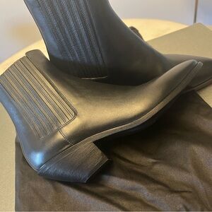 New YSL leather boots,